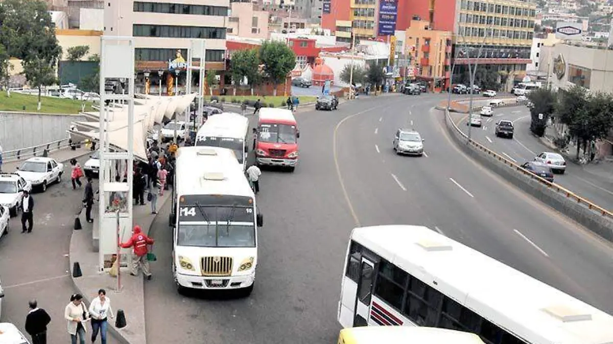 Autobuses urbanos en la capital de Zacatecas